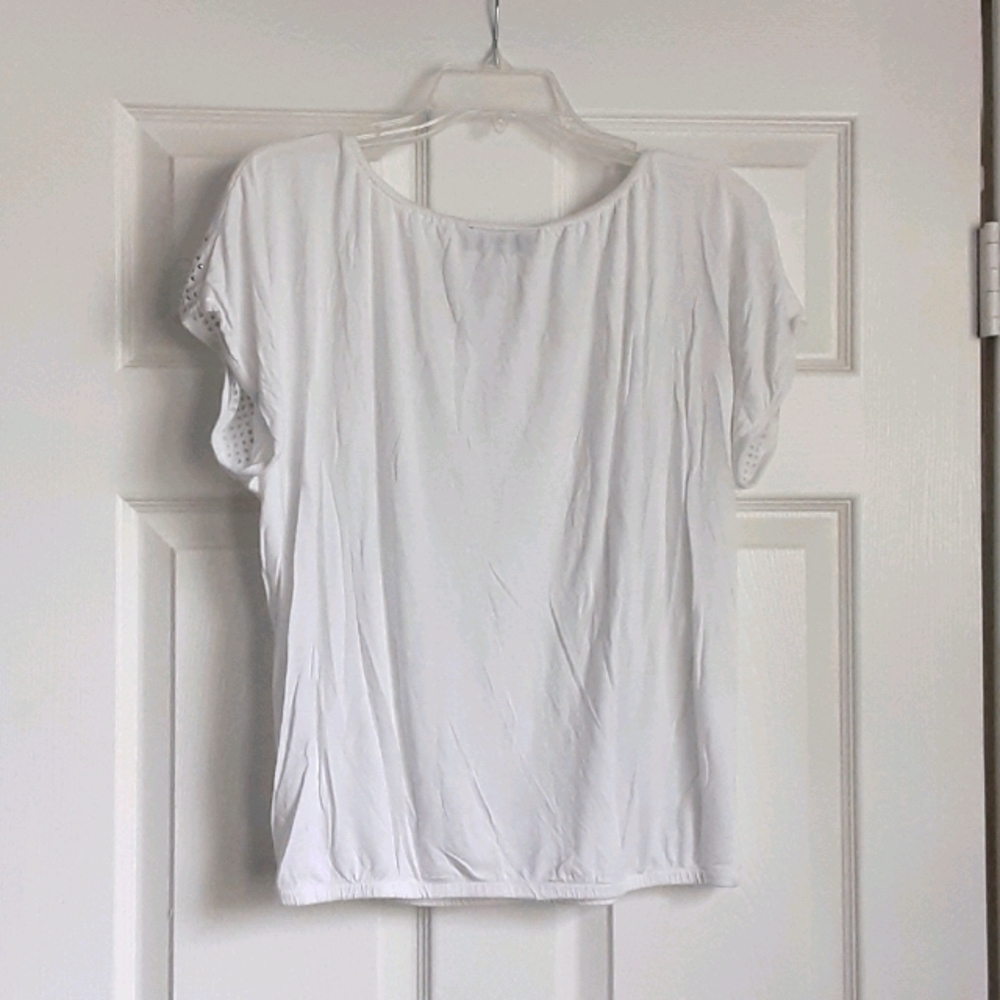 INC White Rhinestone Blouse - Picture 2 of 3